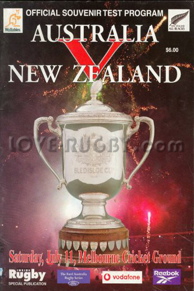 1998 Australia v New Zealand  Rugby Programme